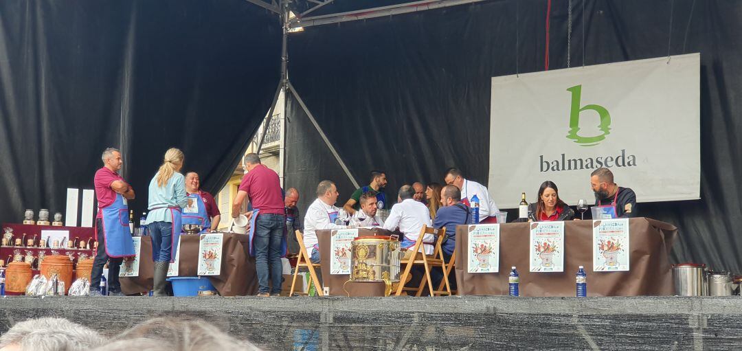 El jurado del concurso de Putxeras, deliberando