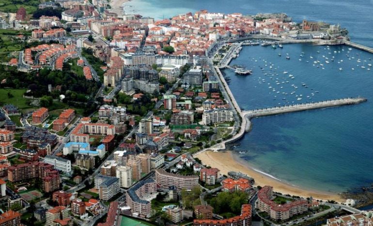 Vista aérea de Castro Urdiales.