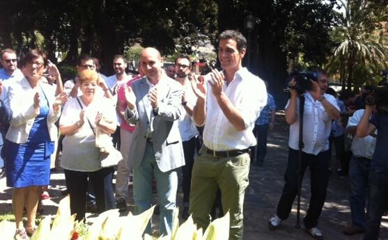 Pedro Sánchez inicia en Málaga la ruta en el PSOE andaluz