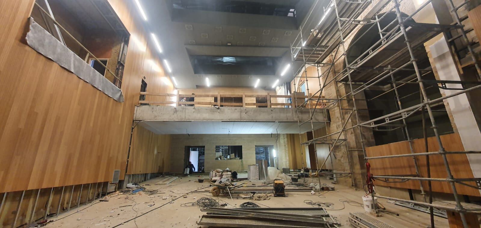 Interior del edificio del Centro de Artes Escénicas de Paredes de Nava