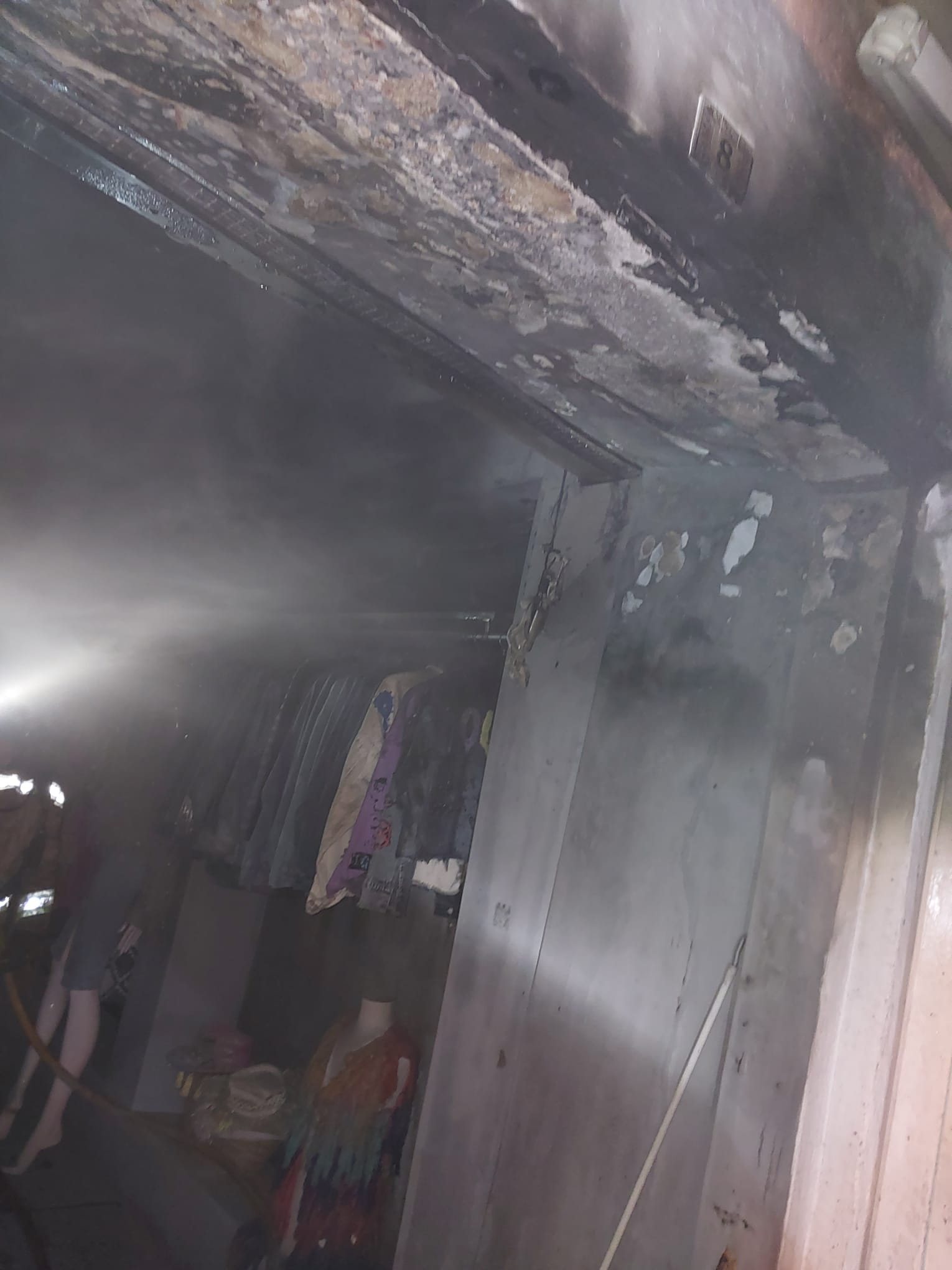 Imagen del comercio afectado por el incendio