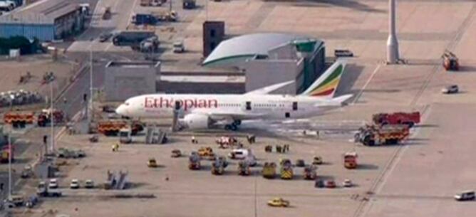 El avión de la aerolínea Ethiopian Airlines no tenía pasajeros a bordo