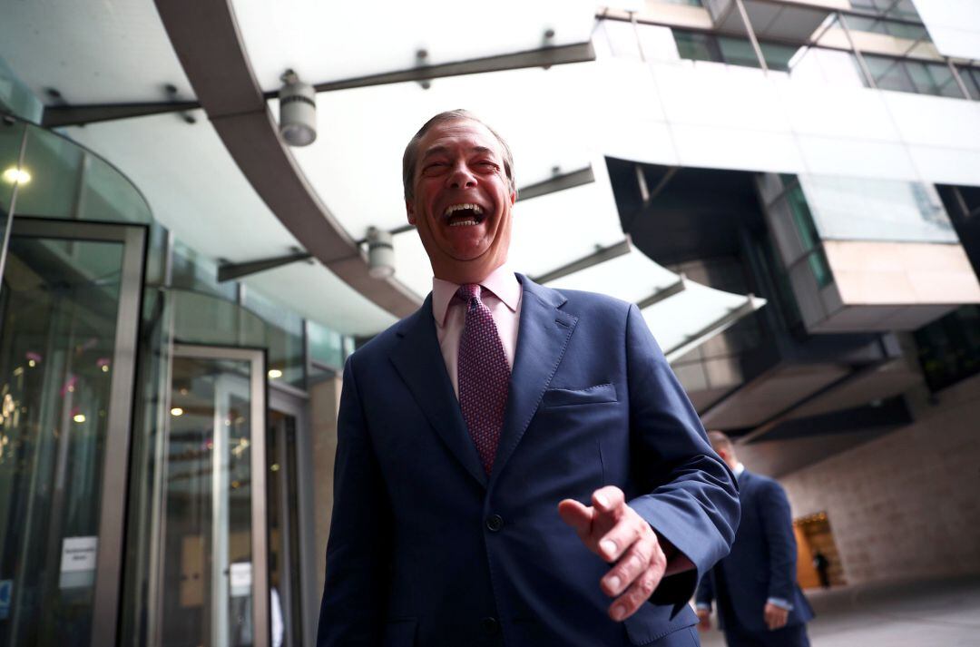 El líder del Partido del Brexit, Nigel Farage 