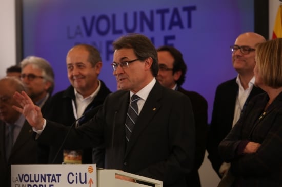 Artur Mas a la nit electoral