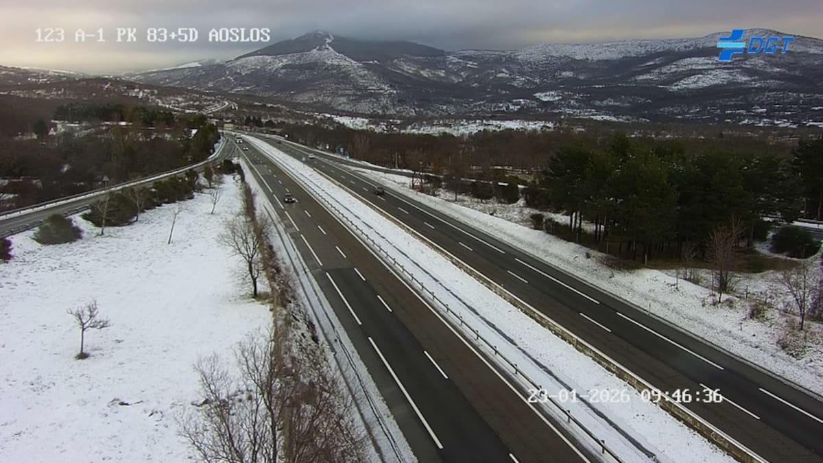 La previsión de nevadas restringe el tráfico para camiones en el entorno de Aranda de Duero