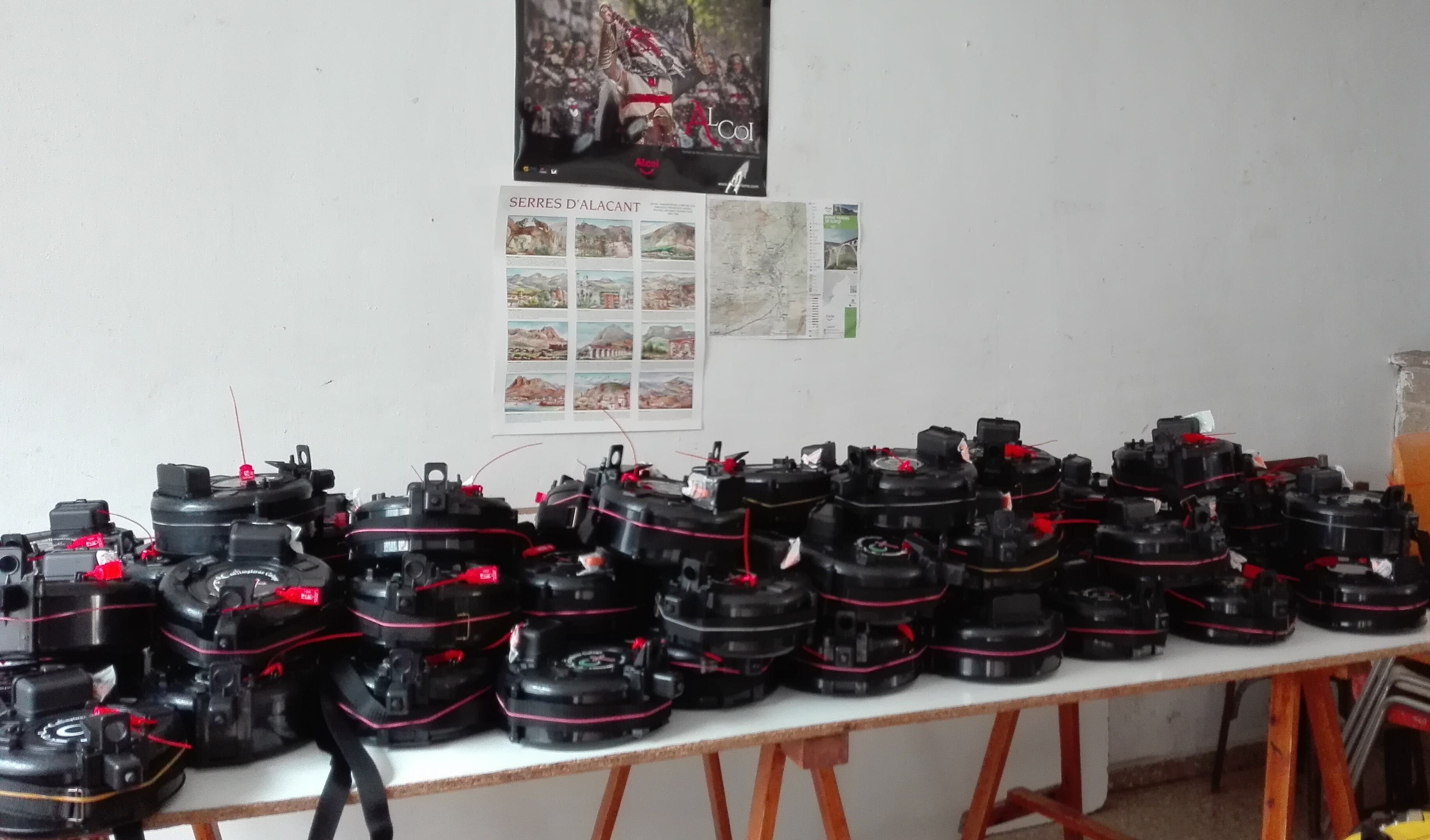 El Baradello de Moya vuelve a albergar el reparto de la pólvora para el Alardo.