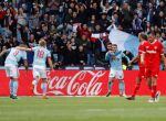 El Celta de Vigo celebra un gol frente al Sevilla.