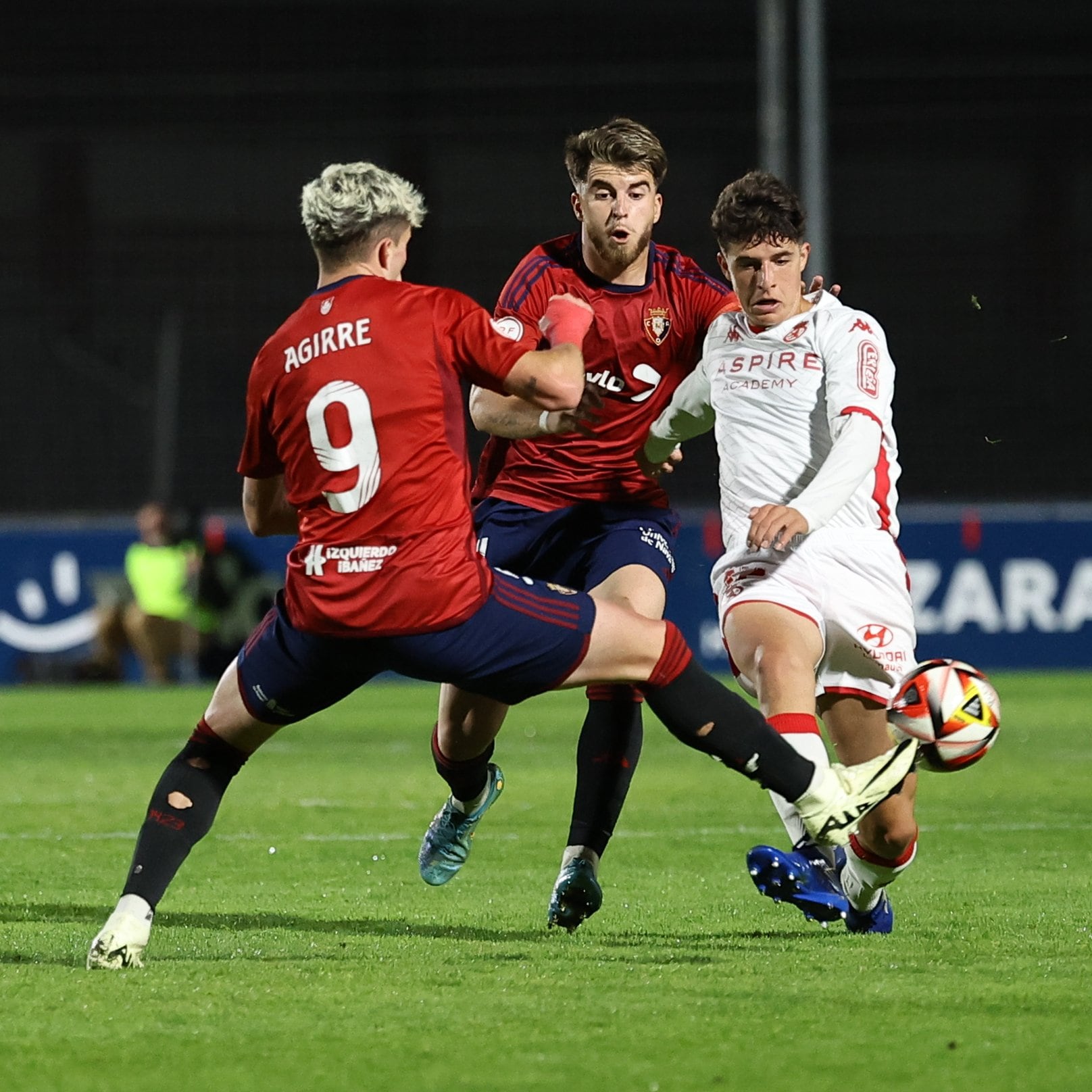 Nico Toca jugó más minutos ante Osasuna B que en toda la temporada.