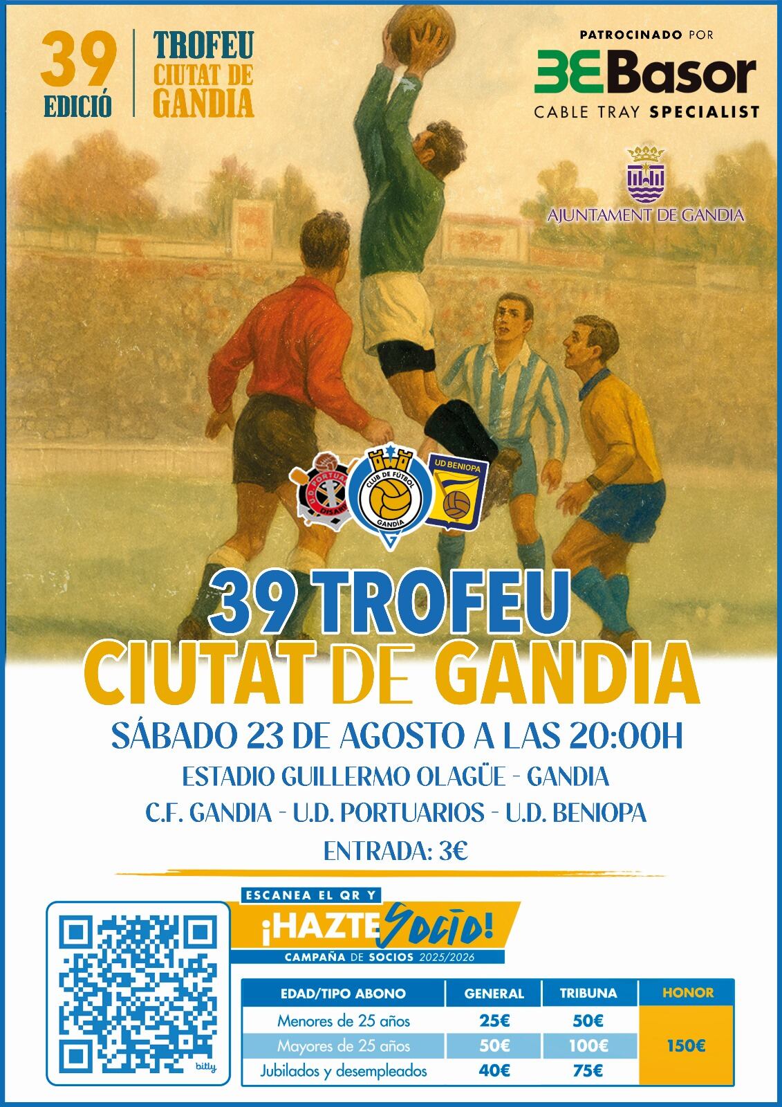 Cartel Trofeu Ciutat de Gandia