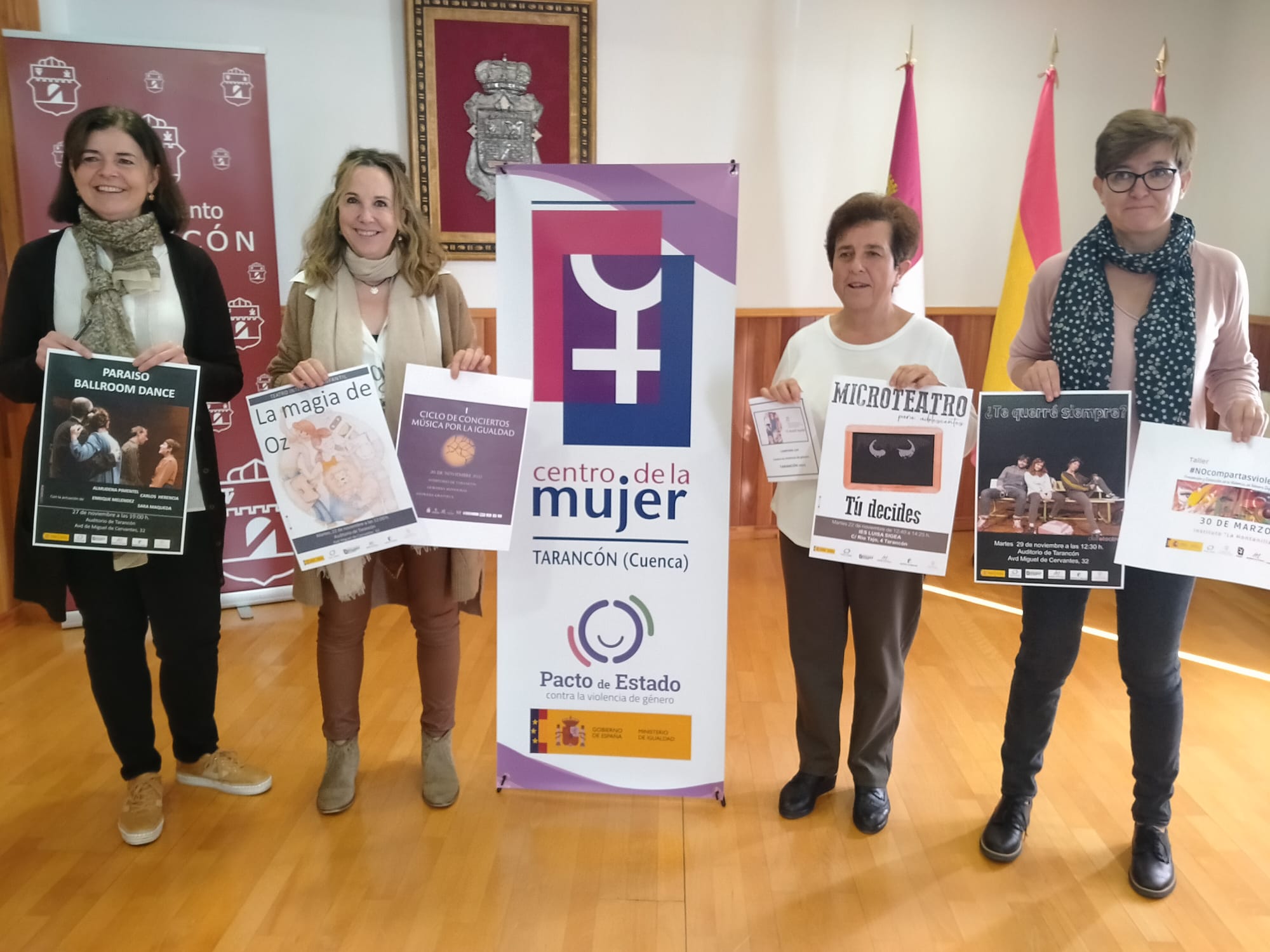 Acto de presentación de las actividades del 25N Día Internacional contra la Violencia hacia las Mujeres en Tarancón (Cuenca)