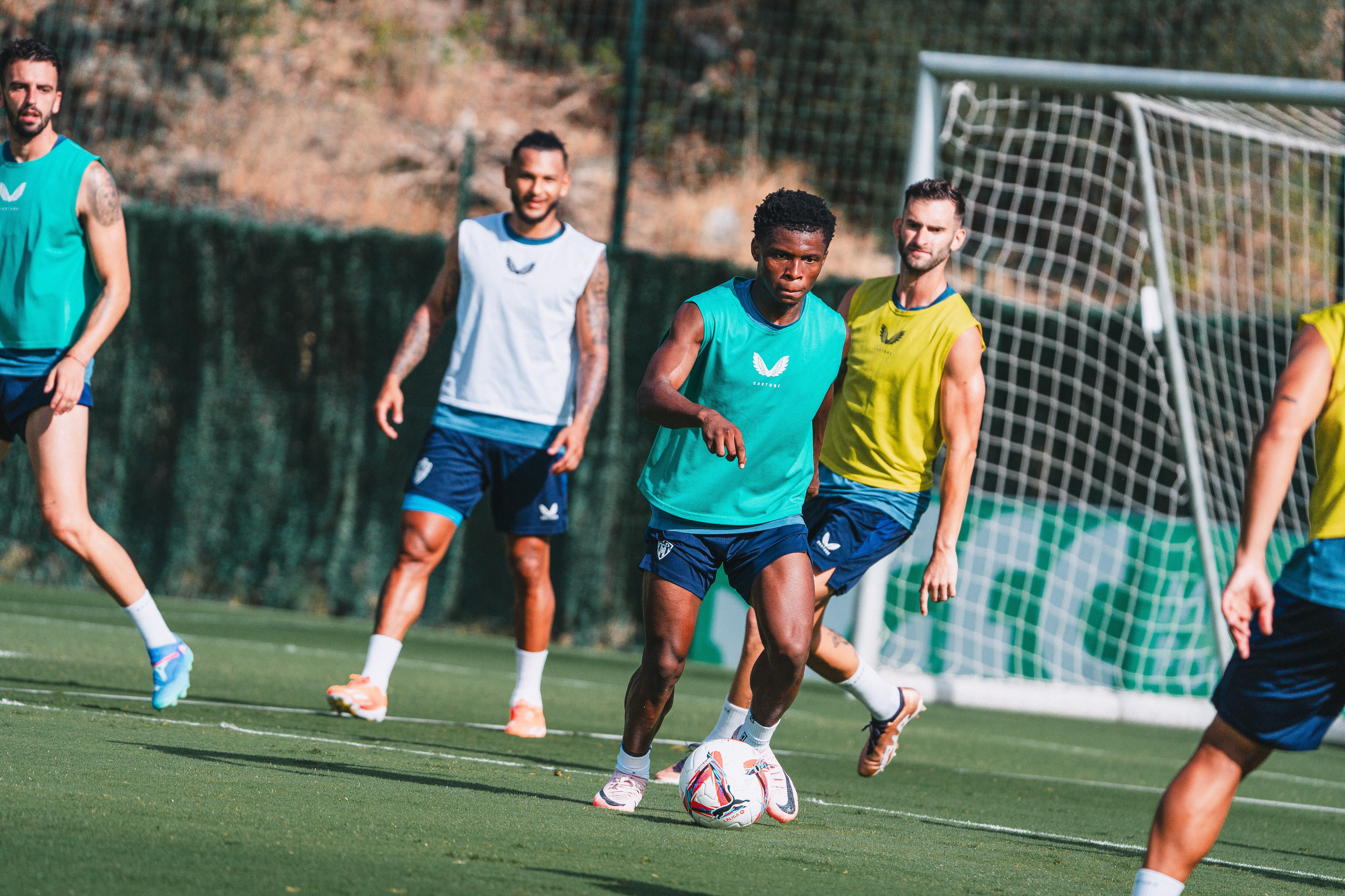 Ramazani en el stage que acabó con el amistoso ante el Algeciras.