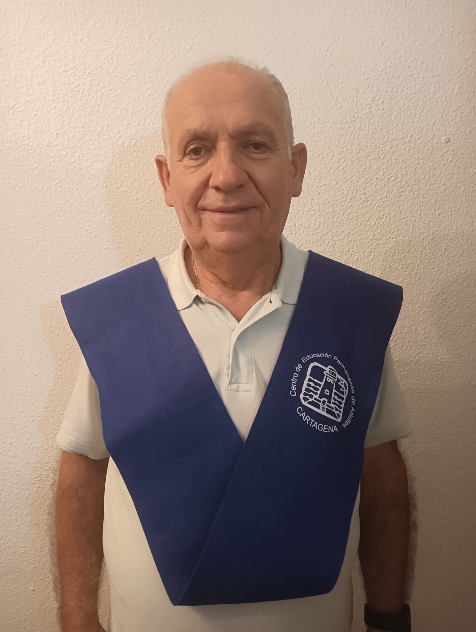 Ángel Gómez el día de su graduación