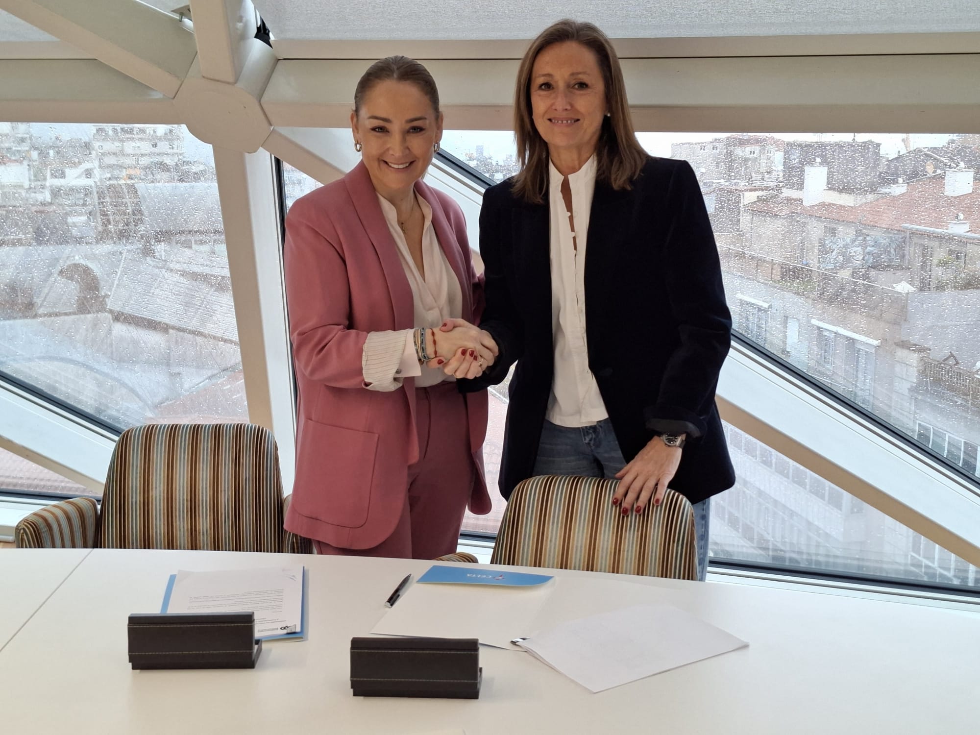 Firma convenio Fundación Celta y la Diputación de Pontevedra