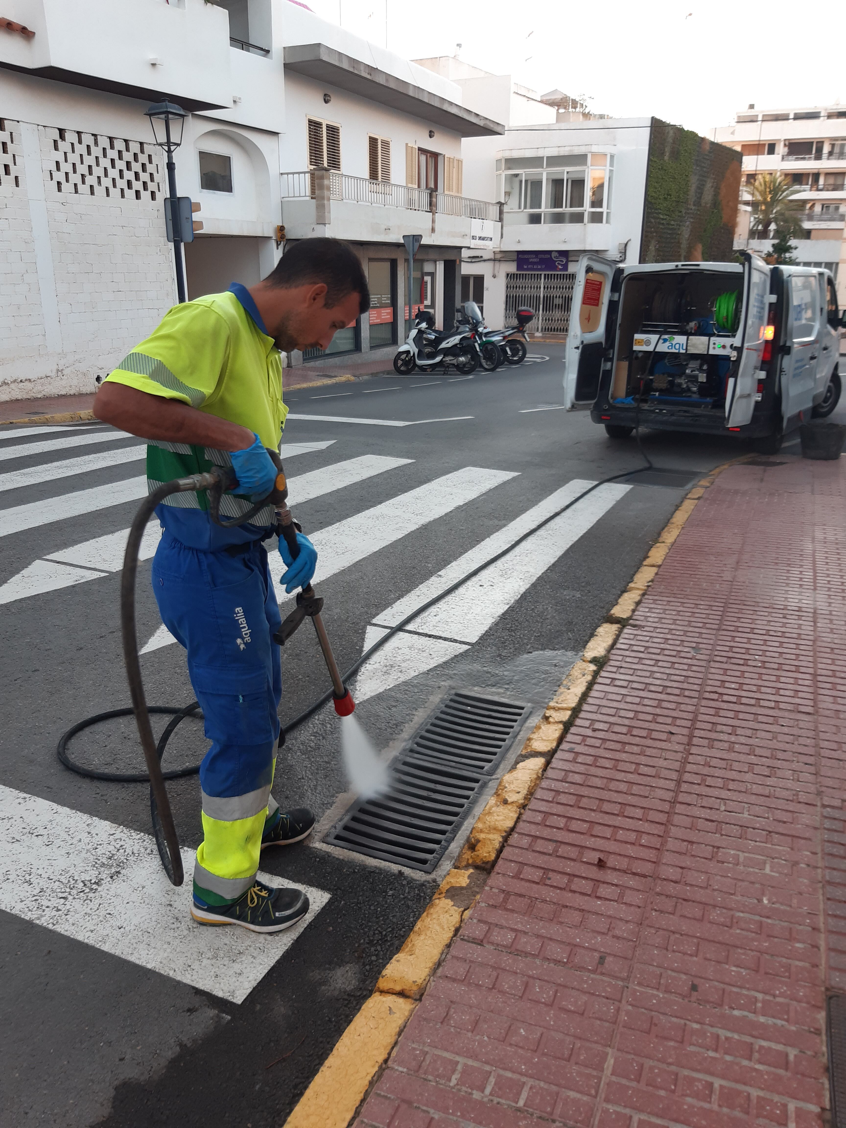 Imagen de archivo de las tareas de limpieza