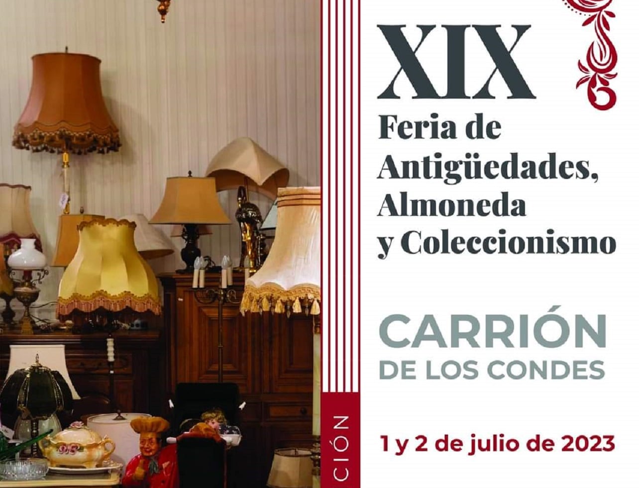 Carrión celebra su Feria de Antigüedades, Almoneda y Coleccionismo del Camino de Santiago