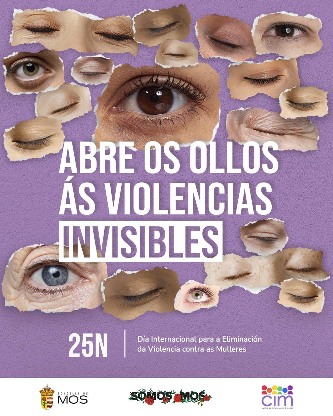 &quot;Abre os ollos ás violencias invisibles&quot;, campaña de Mos para el 25-N