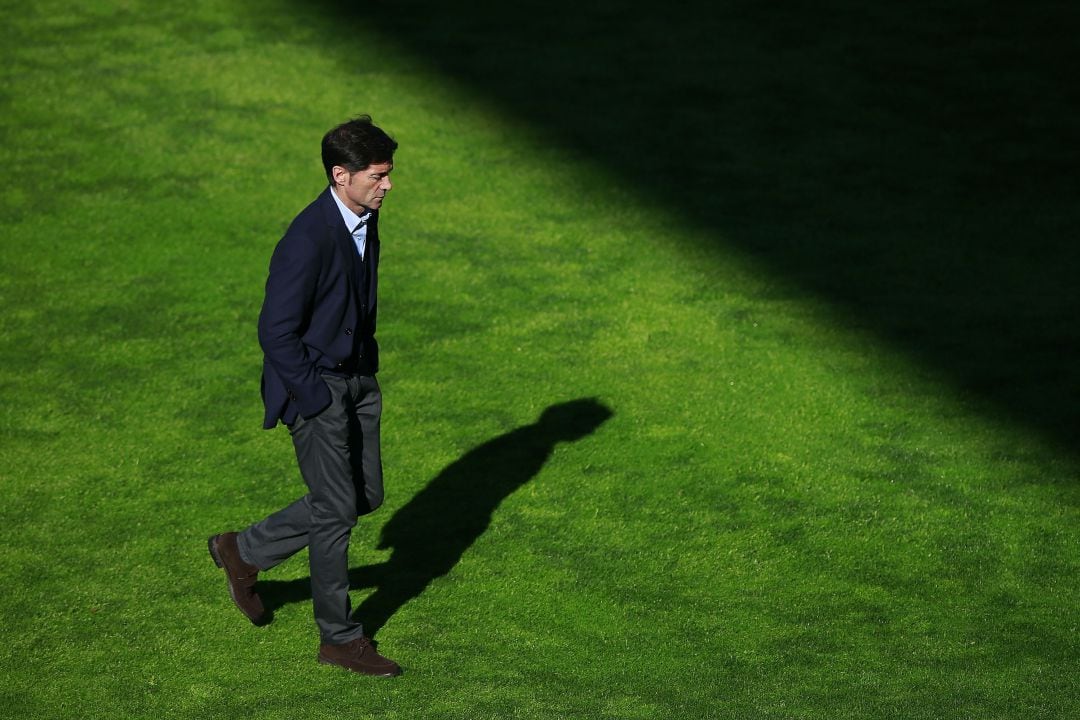 Marcelino en el Campo de Vallecas.