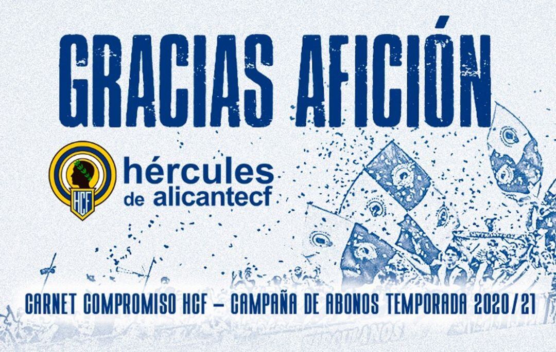 Carné compromiso del Hércules