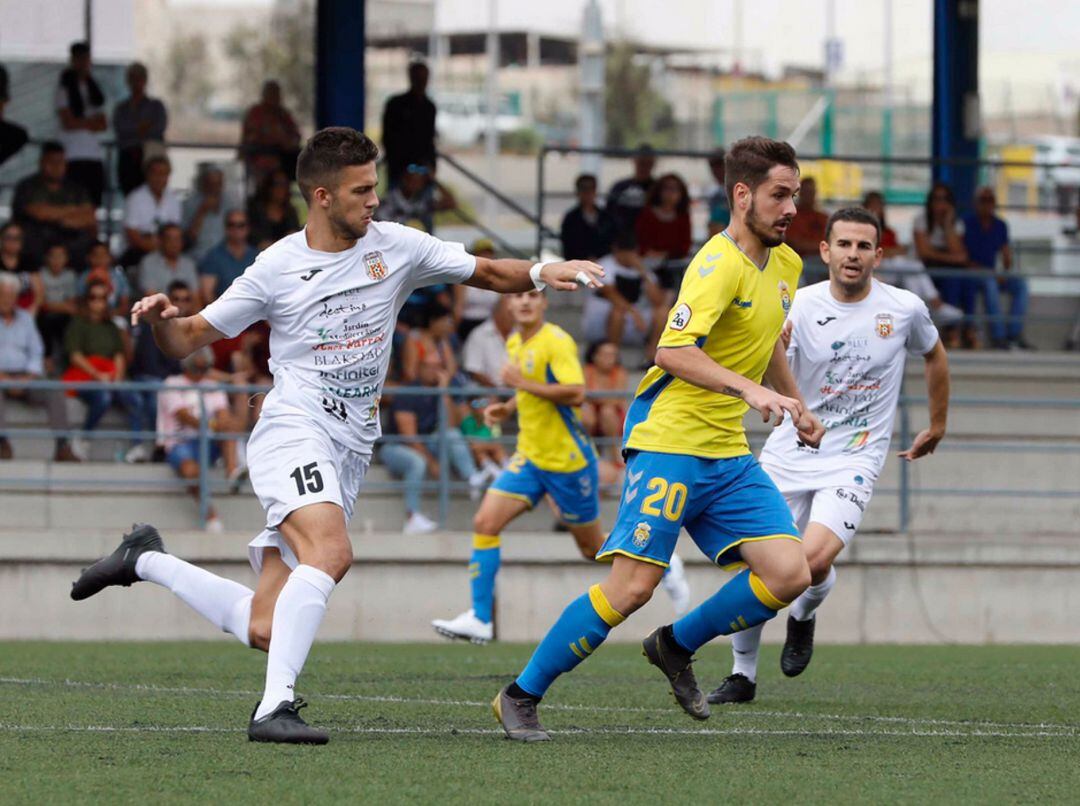 Imagel del partido jugado en tierras canarias