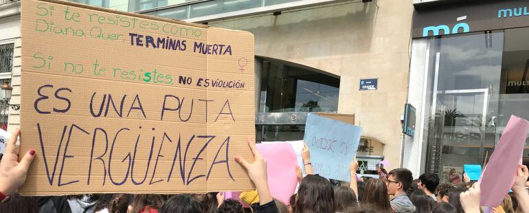 Movilización de A Coruña contra la sentencia de La Manada