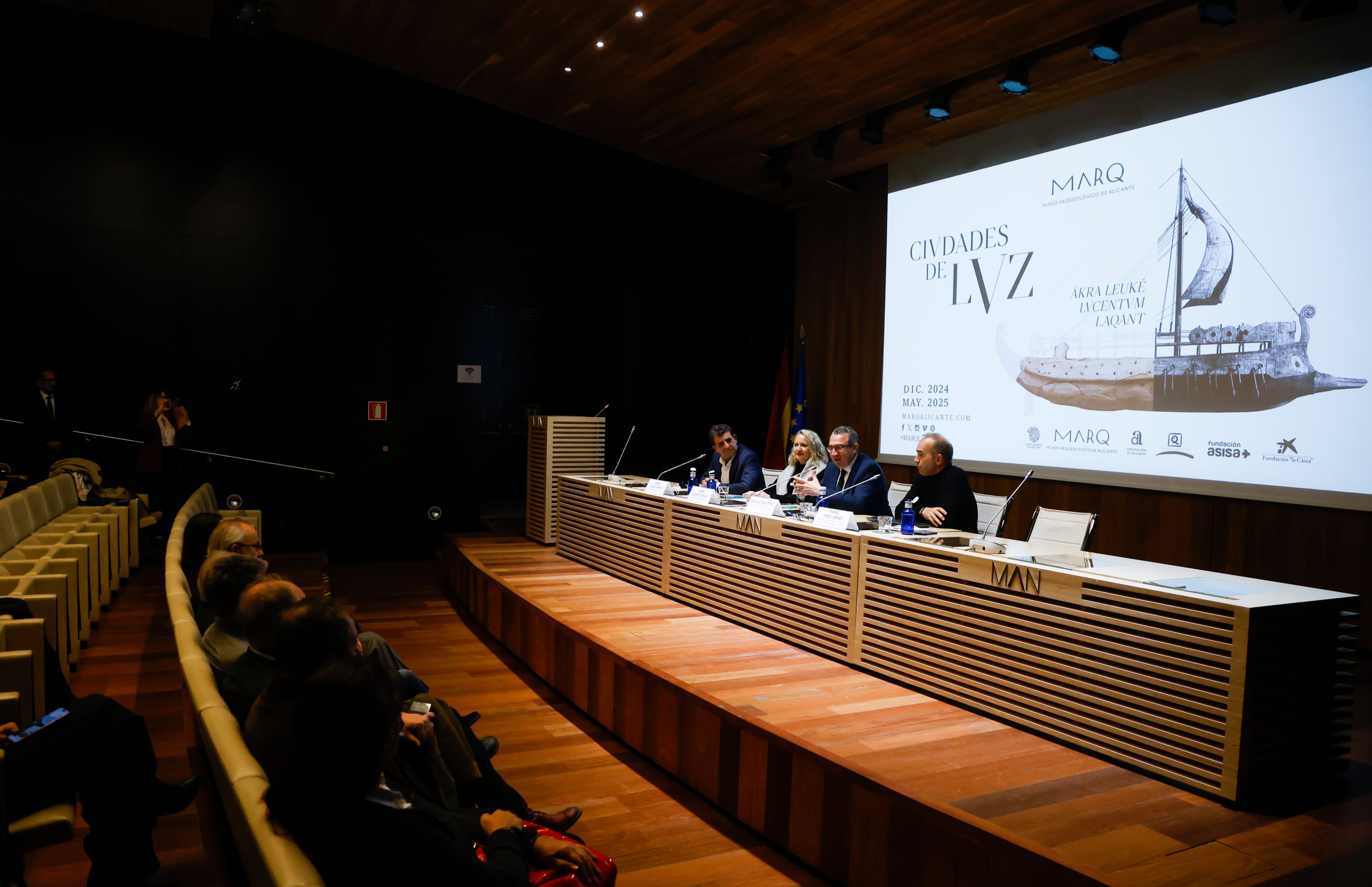 Presentación de la exposición &quot;Ciudades de Luz. Agra, Leuké, Lucentum, Laqant&quot; en el Museo Arqueológico Nacional, en Madrid