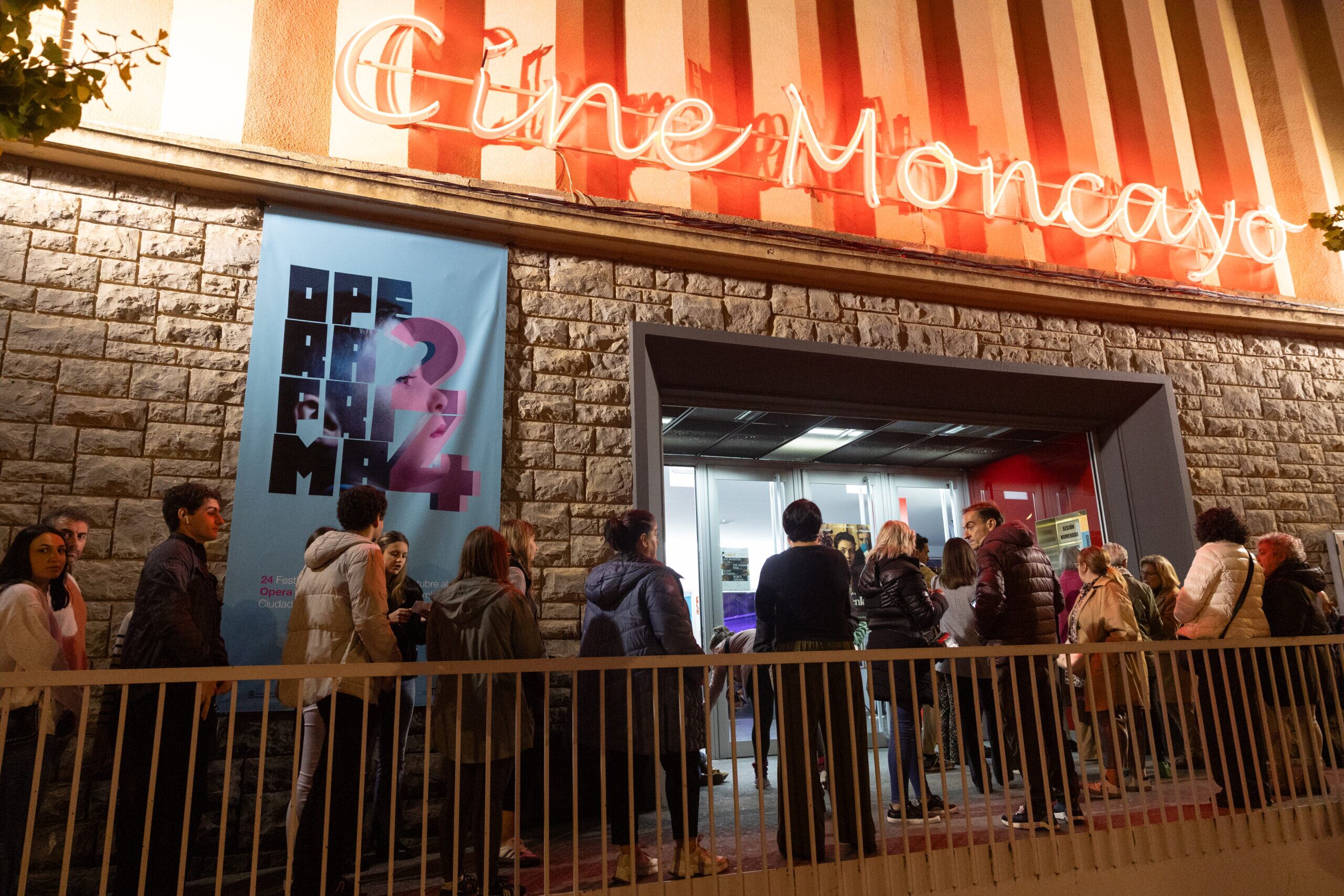 El Cine Moncayo durante la pasada edición del Festival Ópera Prima de Tudela