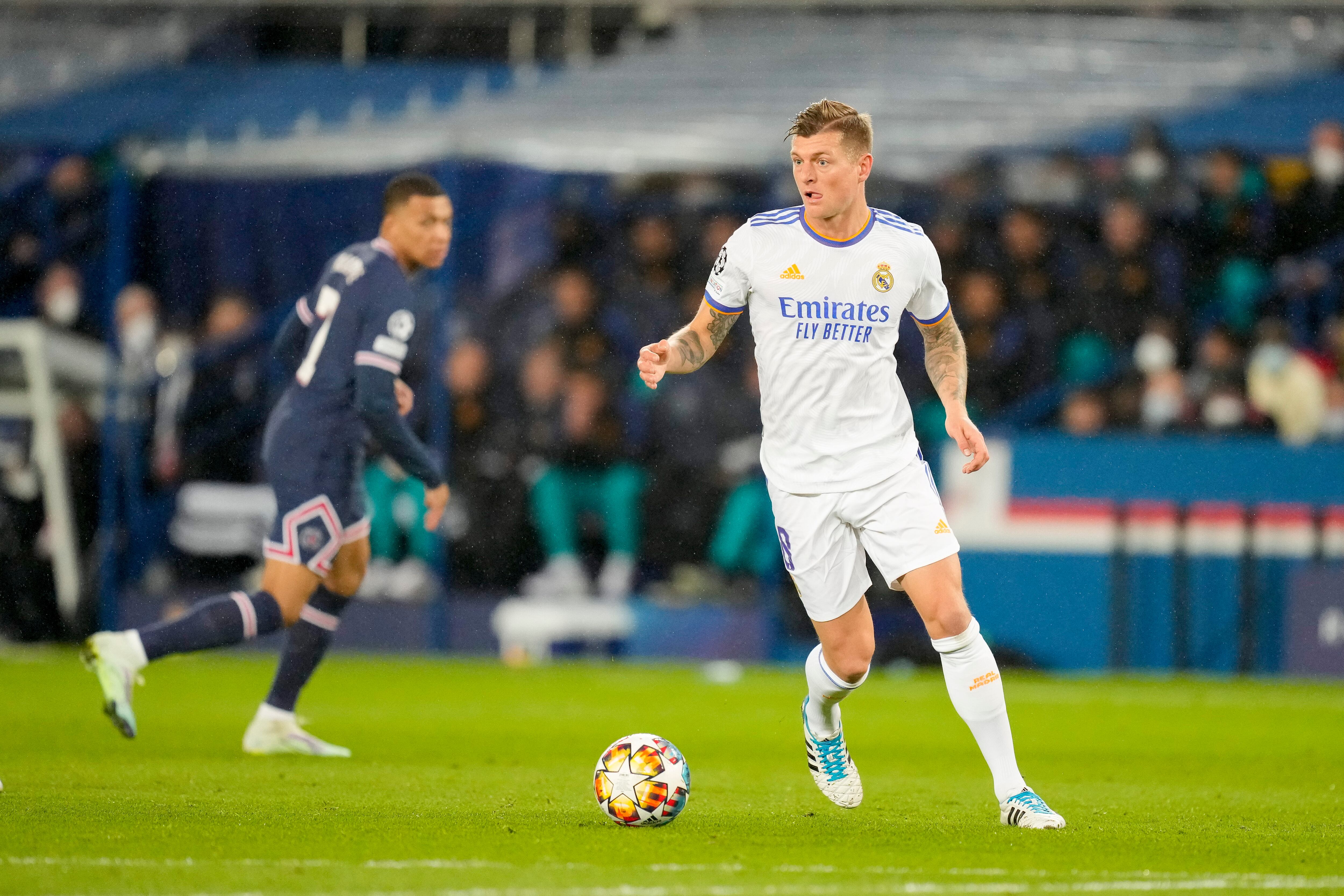 Kroos, en el partido de ida contra el PSG