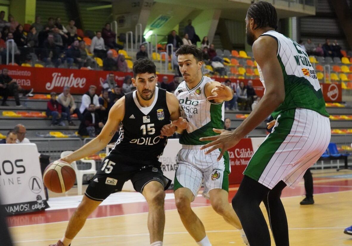 Juanpe Jiménez durante un partido de esta pasada temporada