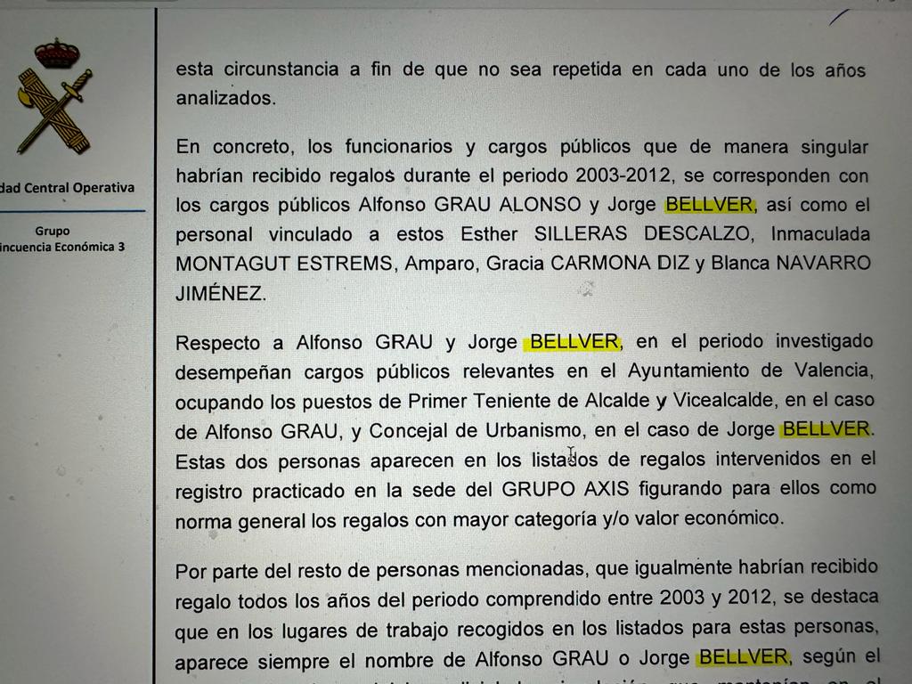 Los documentos que muestran la imputación del próximo alto cargo de la Generalitat nombrado por Carlos Mazón