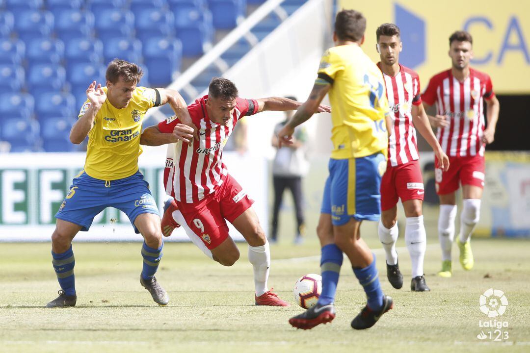 Caballero en el partido ante Las Palmas.