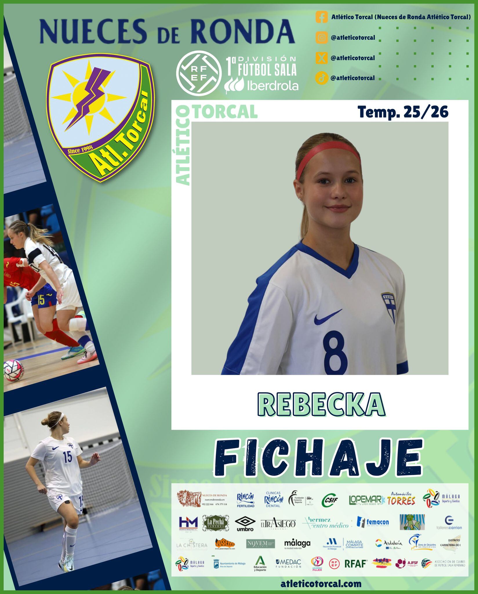 Rebecka Parhiala, nuevo fichaje del Nueces de Ronda Atlético Torcal