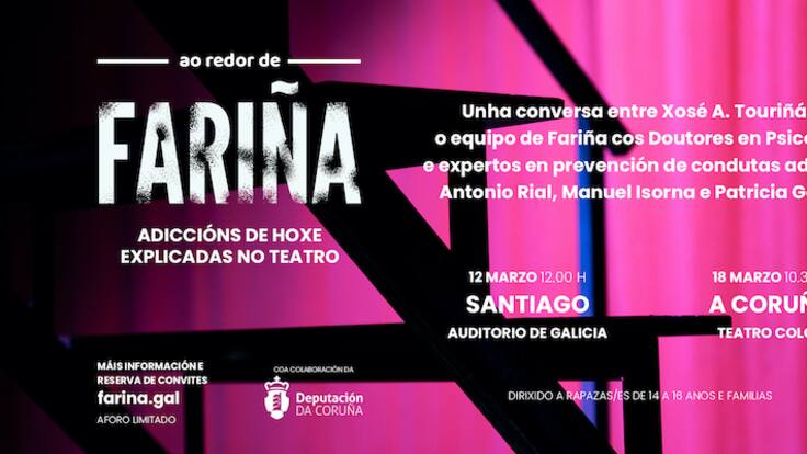 Antonio Rial, gira sobre prevención de adicciones previa a la representación de Fariña en el Colón (17/03/2022)