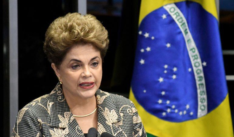 La presidenta suspendida de Brasil, Dilma Rousseff, presenta sus alegatos finales en el proceso que enfrenta en el Senado