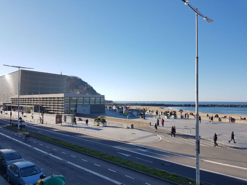 Avenida de la Zurriola en San Sebastián.