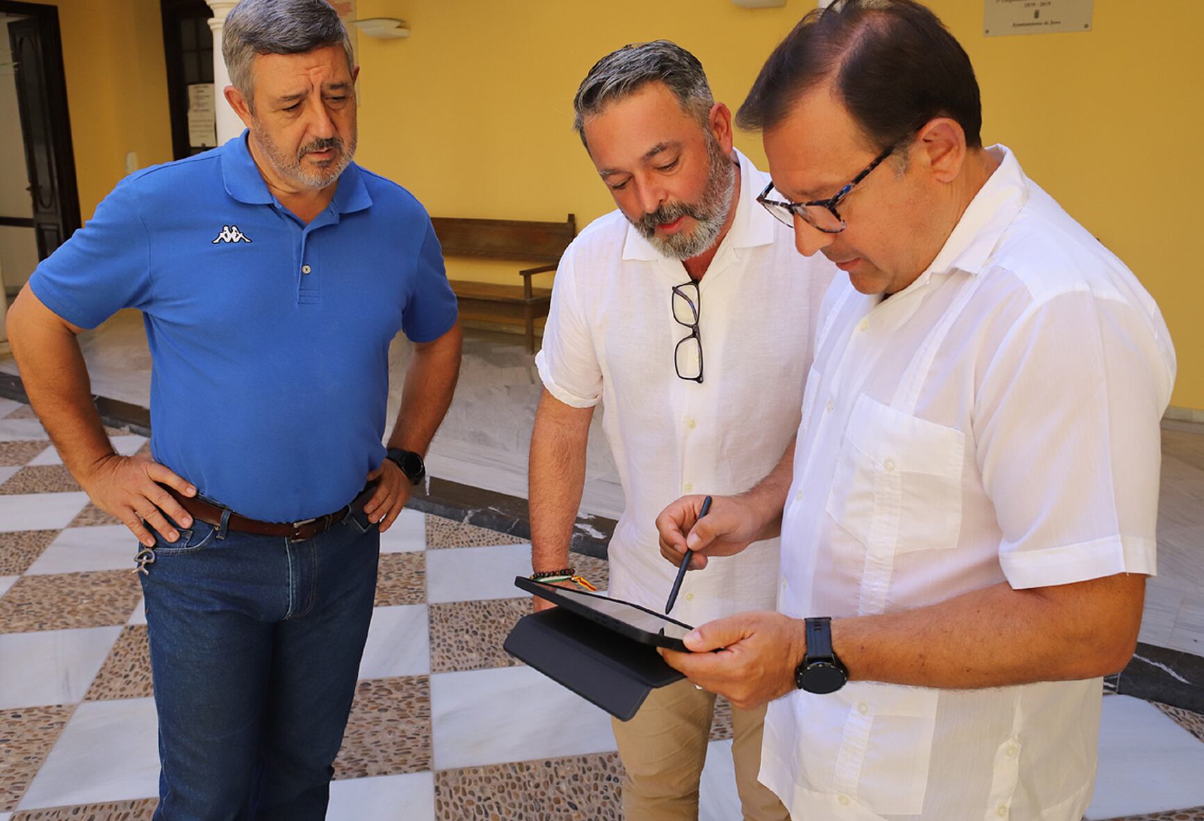 Esteban Fernández, Rubén Pérez y Antonio Mariscal.