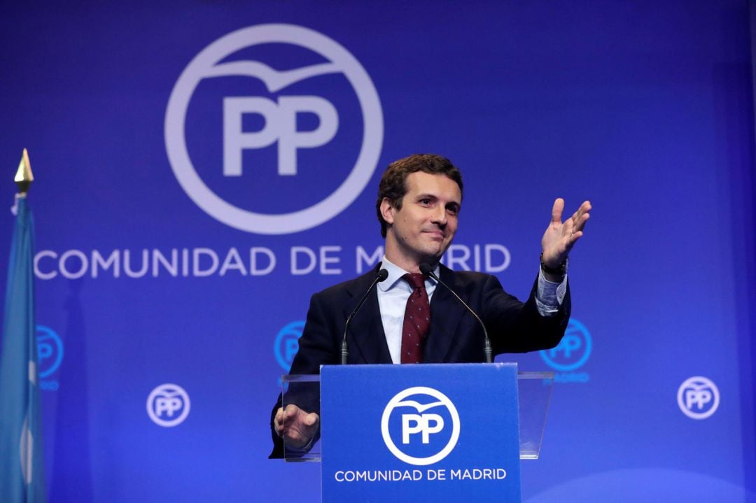 El líder del PP, Pablo Casado. 