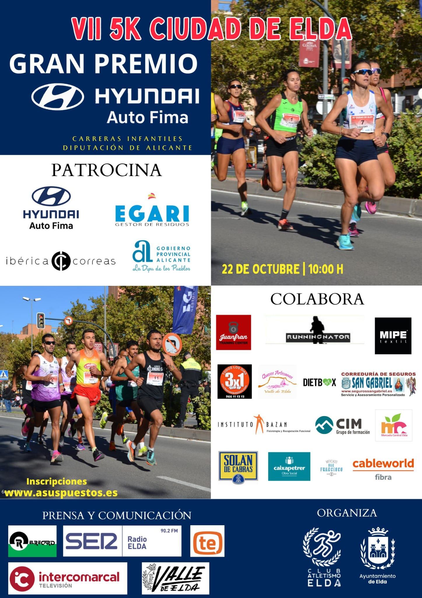 Todo listo para los 5K Ciudad de Elda - Gran Premio Autofima Hyundai