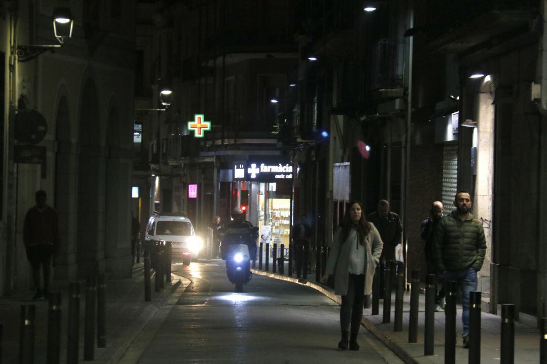 Imagen de una calle del centro de Mataró