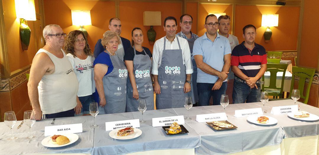 Presentación de algunas de las tapas que se podrán degustar en la Feria de Día 2019