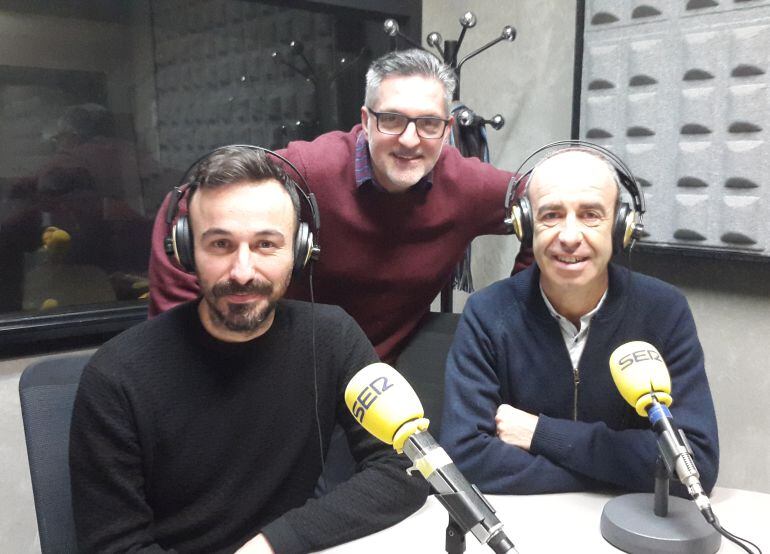 De izquierda a derecha: Demetrio Elorz, Juanma Cano y Luis Enrique García