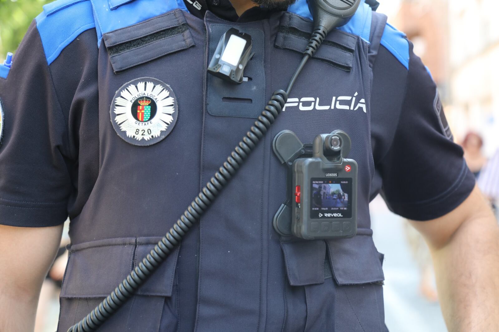 Las cámaras que la Policía Local de Getafe estrenó antes del verano