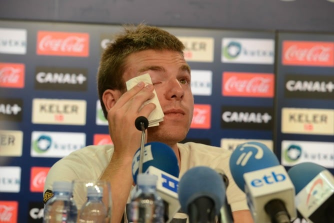 El centrocampista vasco ha dado una rueda de prensa este viernes en Anoeta, para despedirse de su equipo y pone rumbo al Real Madrid