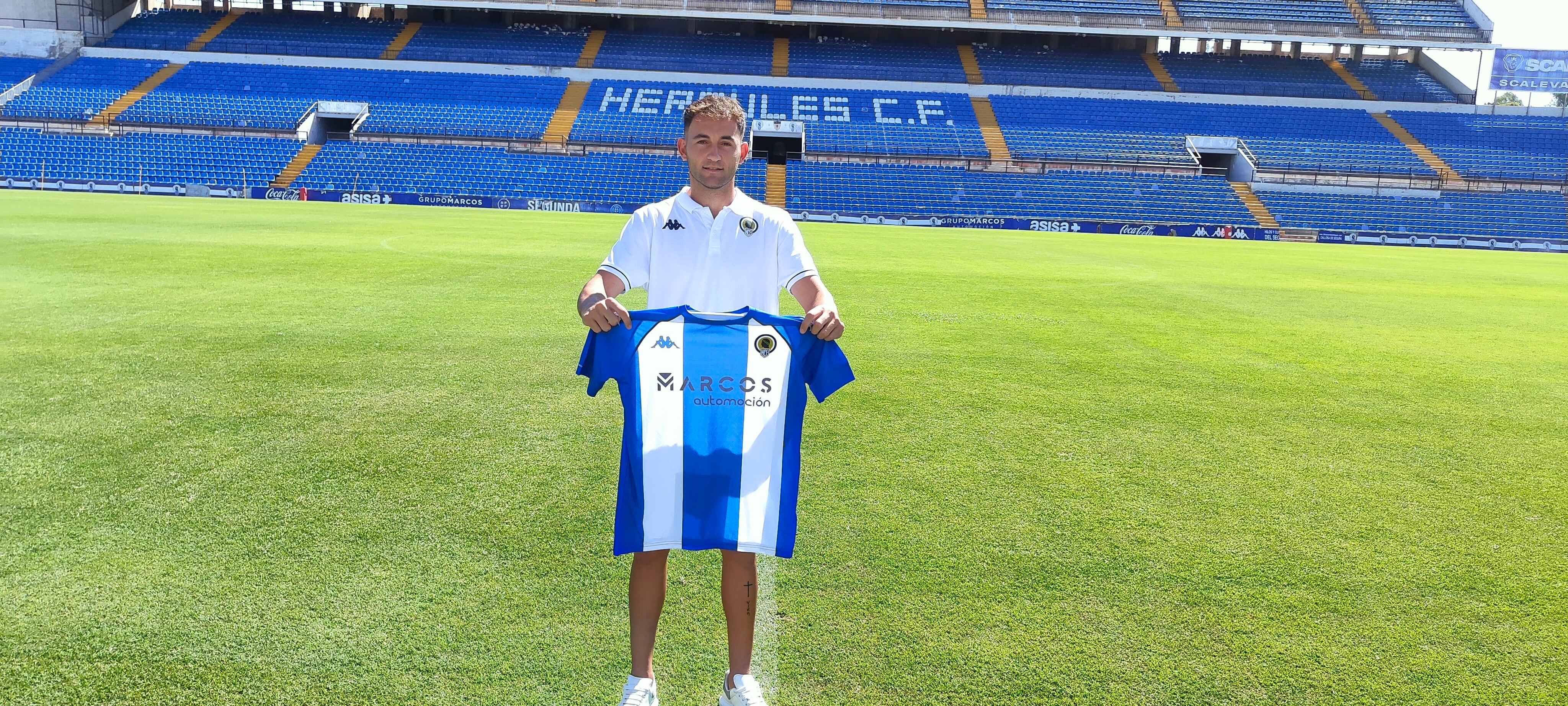 Presentación de Carlos Mangada como jugador del Hércules CF