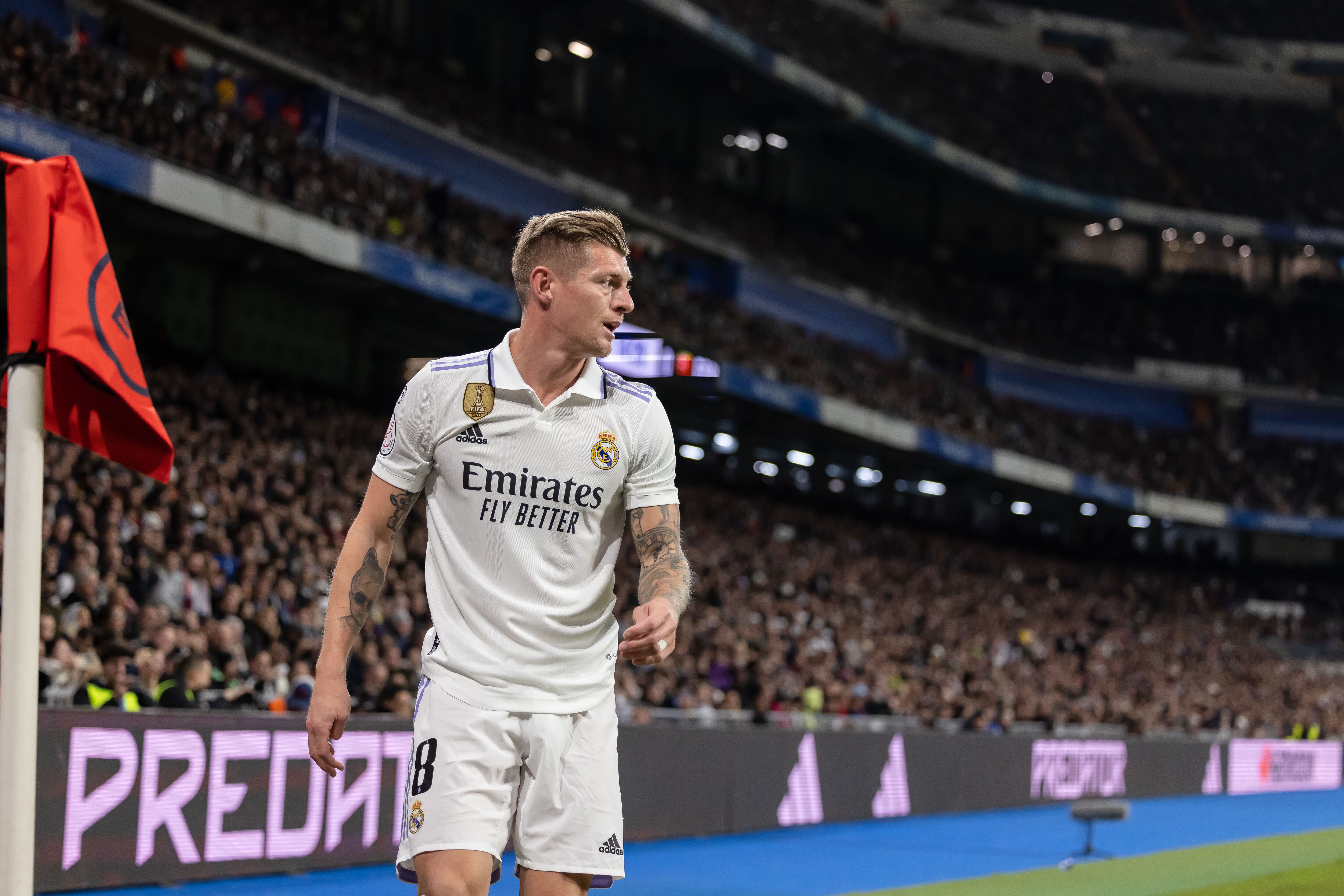 Kroos, en el Santiago Bernabéu, la pasada temporada.