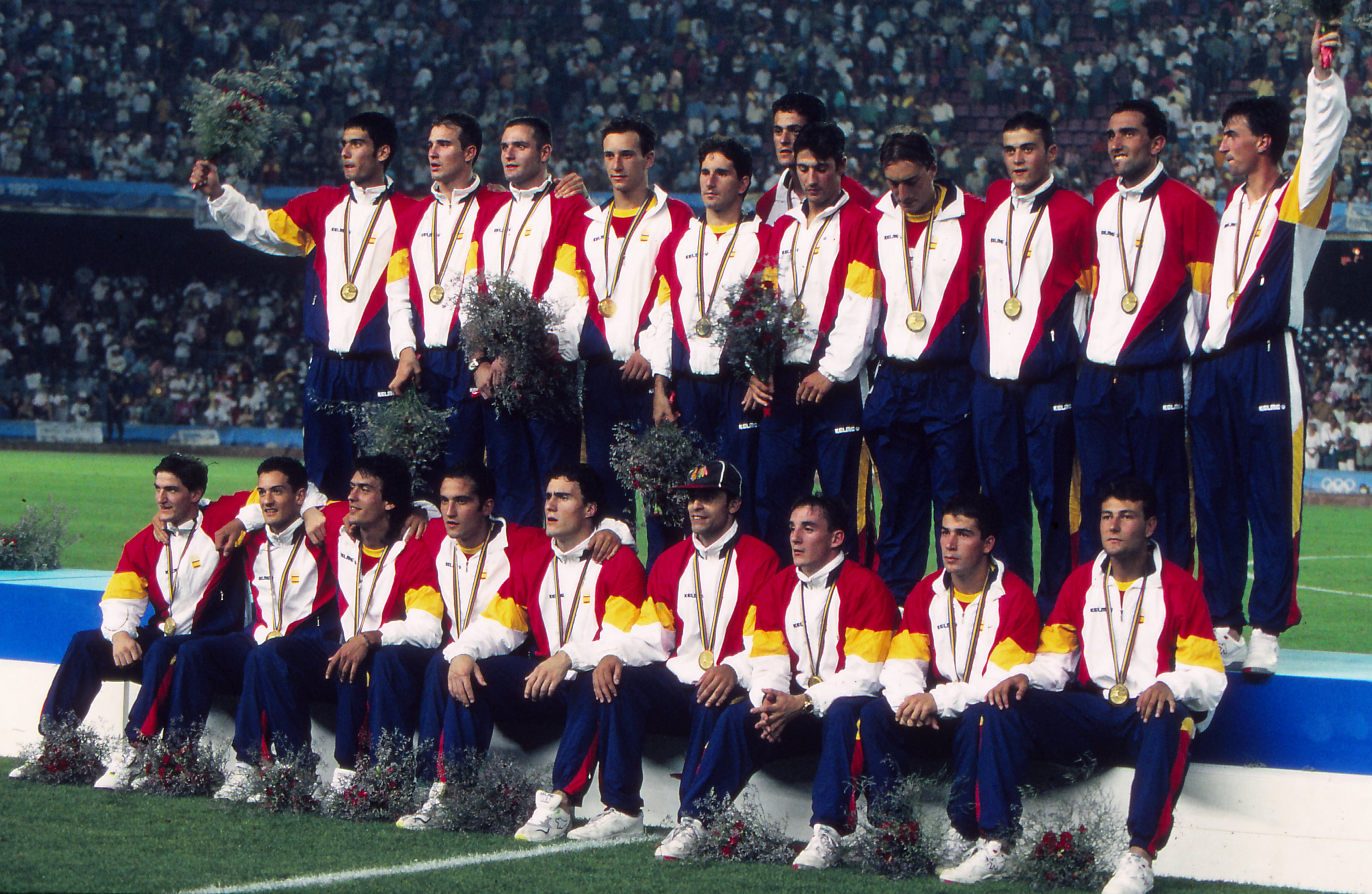 Equipo olímpico de fútbol en los JJOO de Barcelona 92