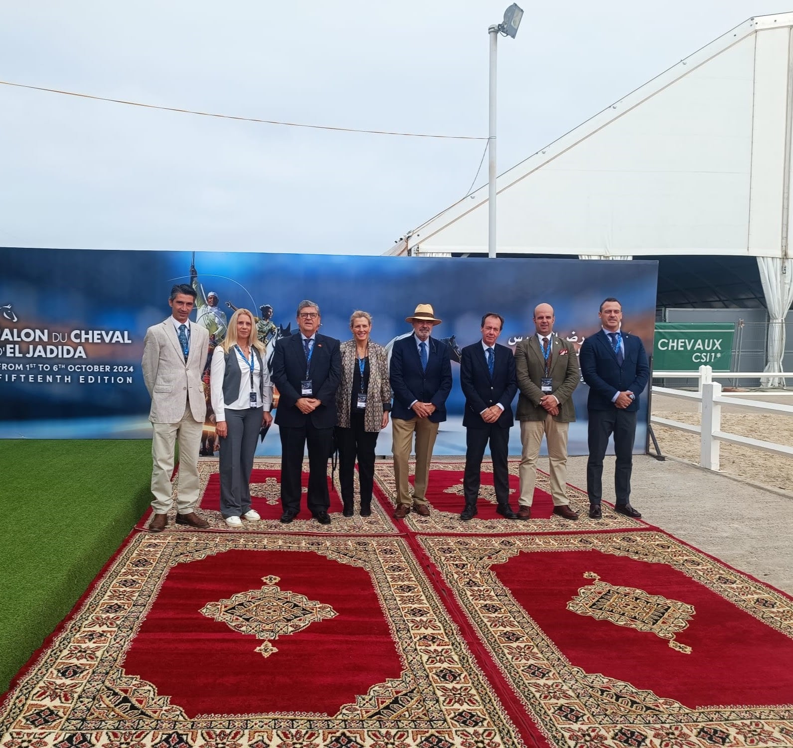 Delegación española en el Salón del Caballo de El Jadida