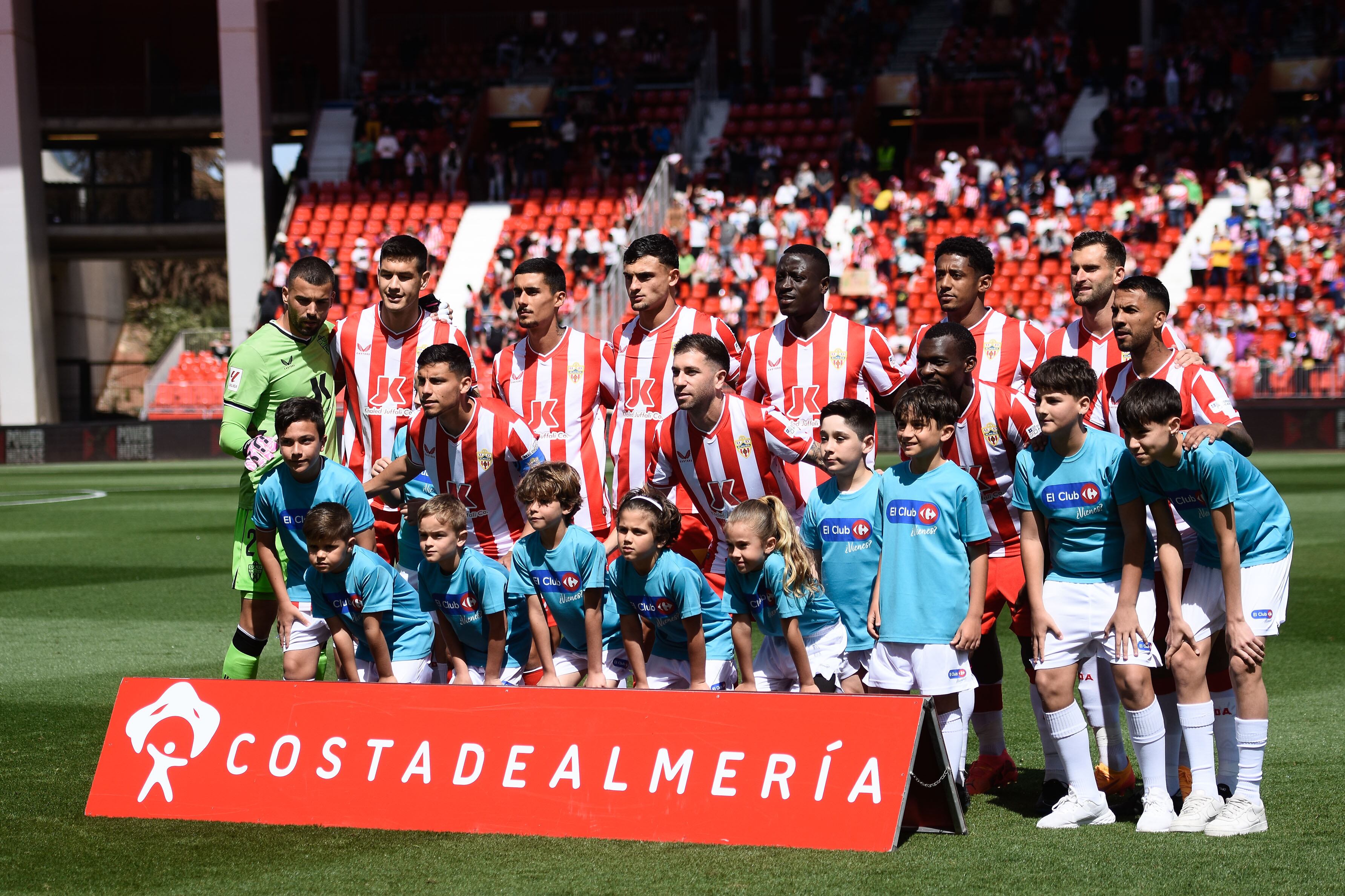 El once del Almería ante el Getafe.