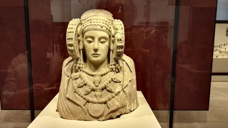 Imagen de la Dama de Elche en el Museo Arqueológico Nacional