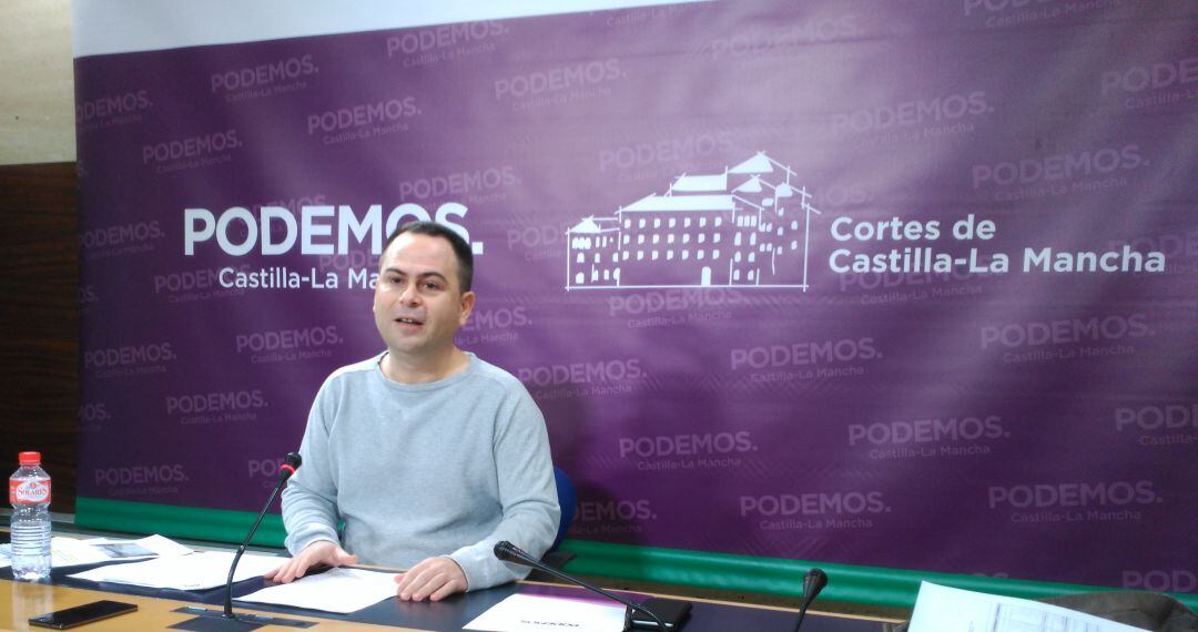 David Llorente, portavoz de Podemos en las Cortes de Castilla-La Mancha