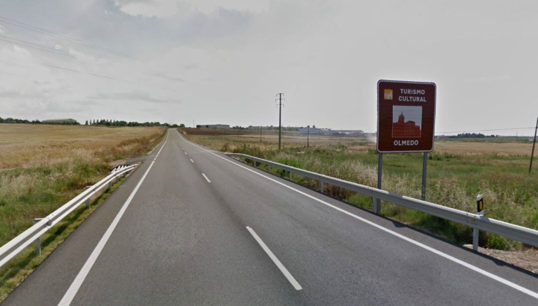 El accidente tuvo lugar en la travesía de Olmedo